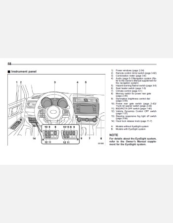 subaru outback 2017 owners manual
